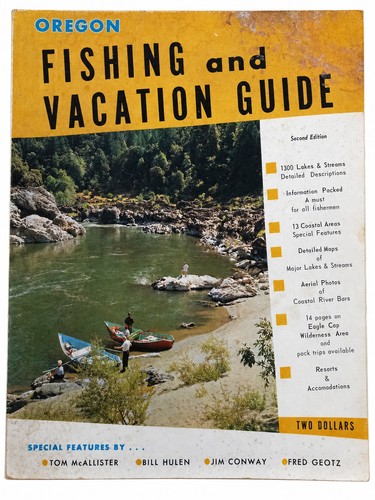 Vintage oregon fishing - oregon, maps