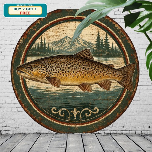 Brown trout fish freshwater - brown,